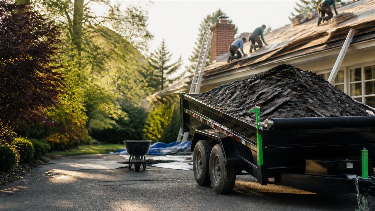 Roofing Shingle Debris